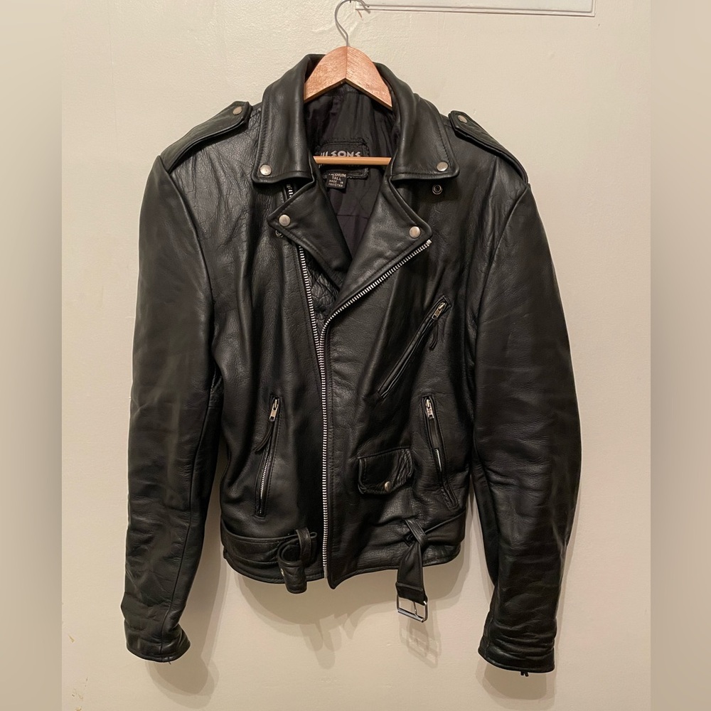 Wilson’s Leather biker jacket L tall
